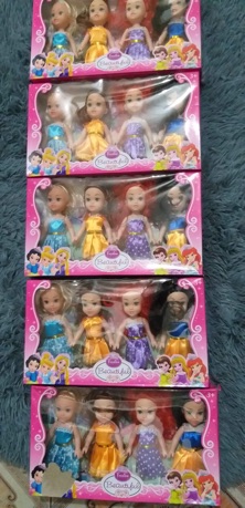 Bộ 4 búp bê công chúa