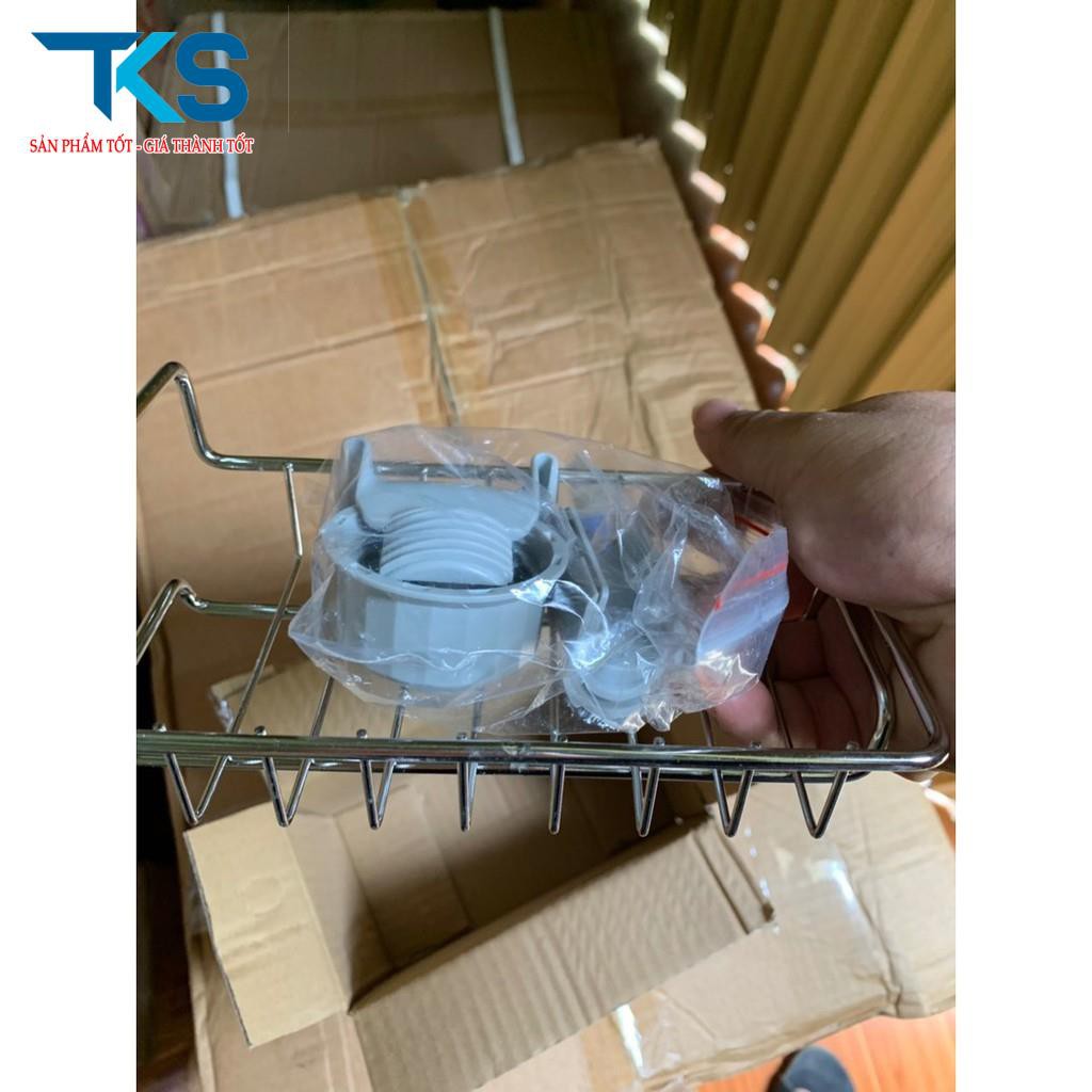 Kệ để đồ rửa chén cạnh vòi rửa chất liệu inox 304 chắc chắn