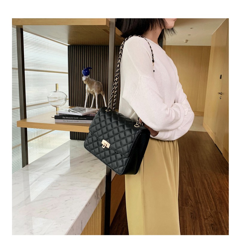 Túi Xách Nữ Đẹp Đeo Chéo Họa Tiết Karo Thiết Kế Sang Trọng Quảng Châu Cao Cấp TX02 - HAMAN | BigBuy360 - bigbuy360.vn