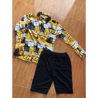 SET ÁO SƠMI + QUẦN LEGGING NGỐ