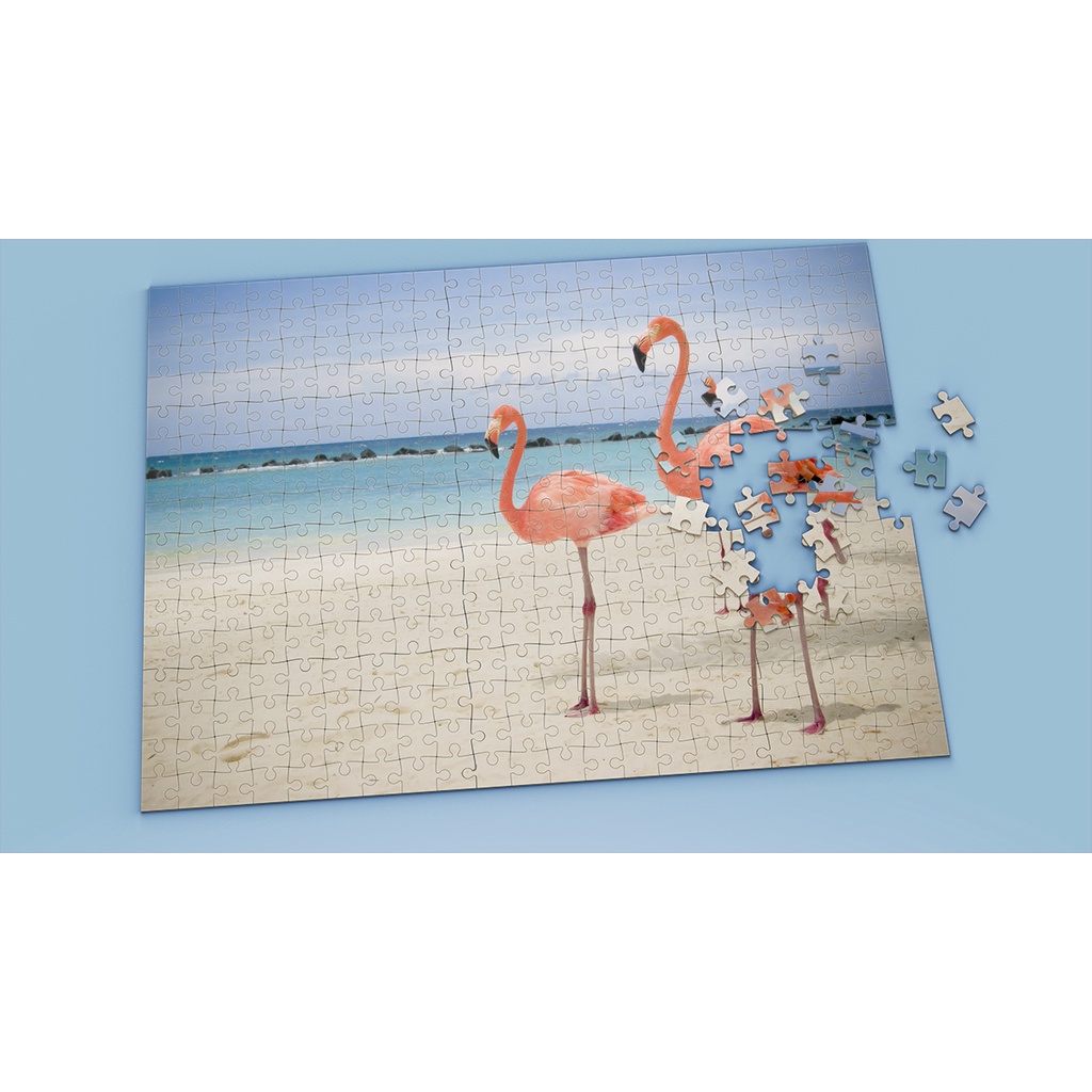 Tranh ghép hình FLAMINGO - Mẫu 3 - Nhận in theo yêu cầu