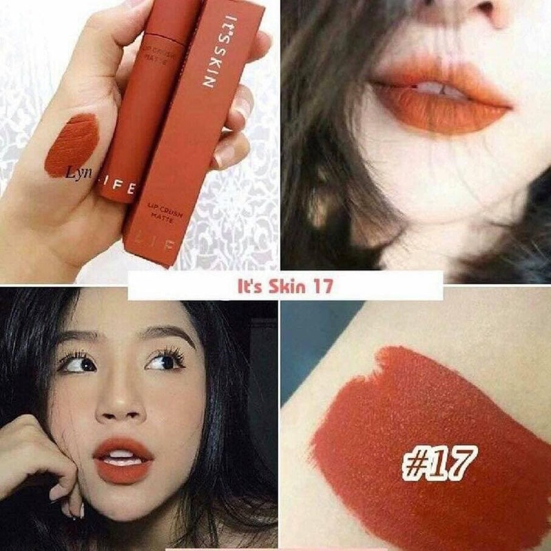 Son kem lì It's Skin Life Color Lip Crush Matte | Màu #7 #9 #10 #15 #16 #17 #18