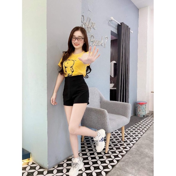 Áo thun in hình gấu đơn giản cực dễ phối đồ