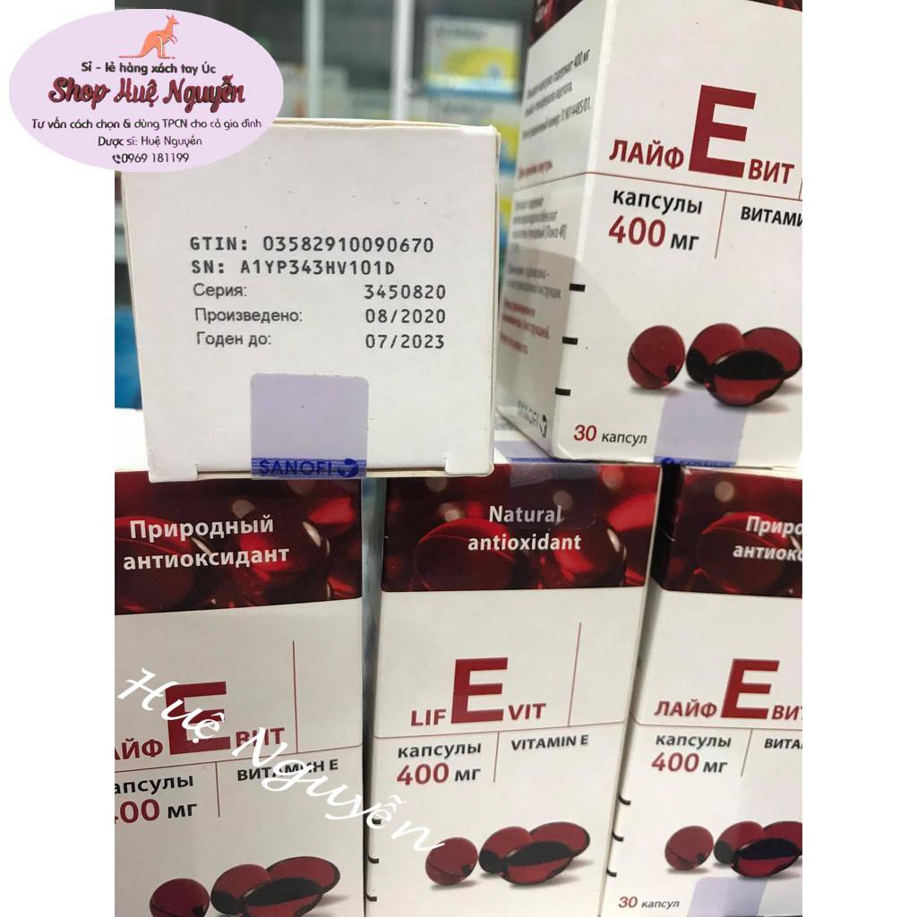 VITAMIN E ĐỎ NGA 400MG LIFEVIT CỦA NGA | BigBuy360 - bigbuy360.vn