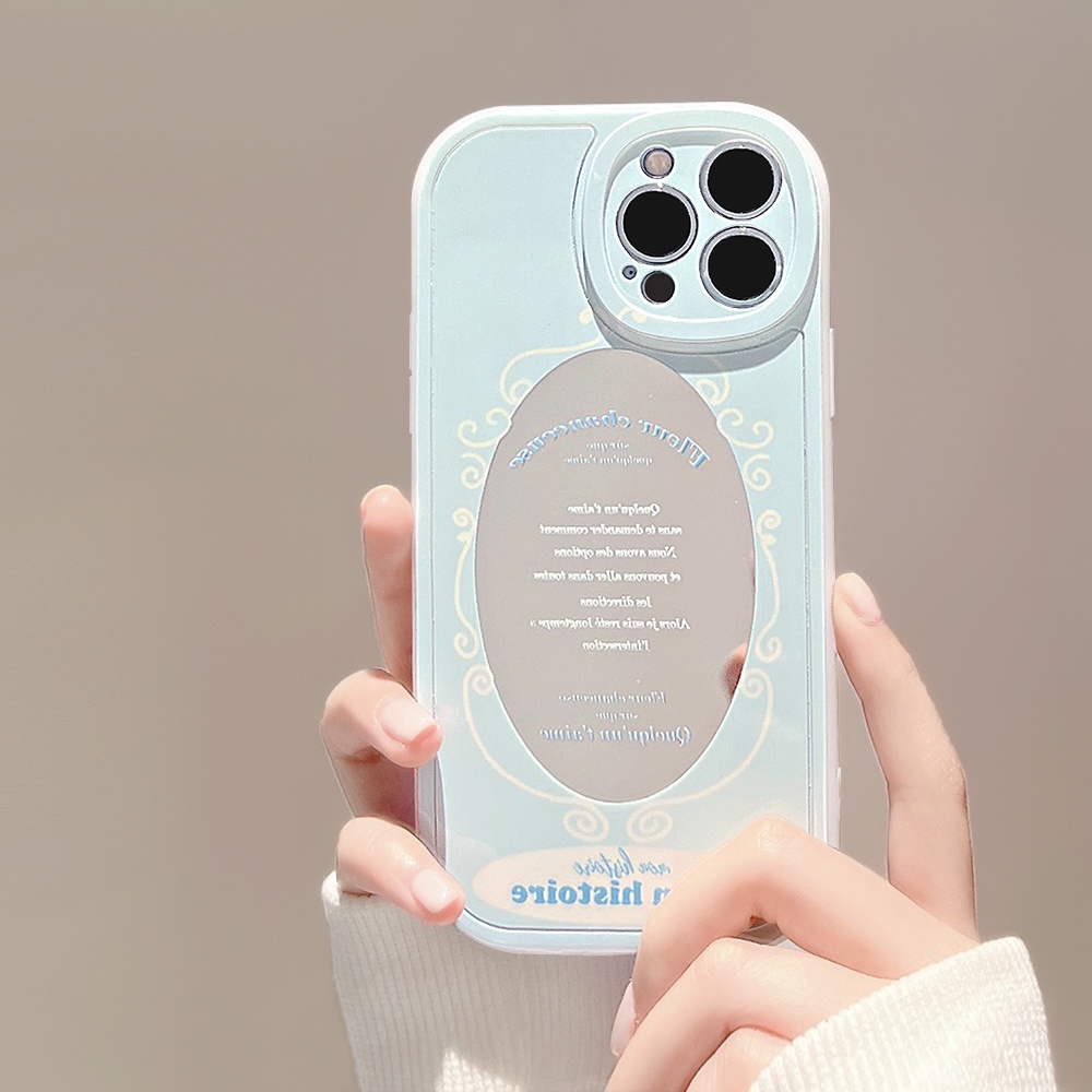 Ốp Điện Thoại Chống Sốc Tráng Gương Họa Tiết Mèo Cho iPhone 11 12 13 Pro max mini XS max xr 7 8 se2020 plus