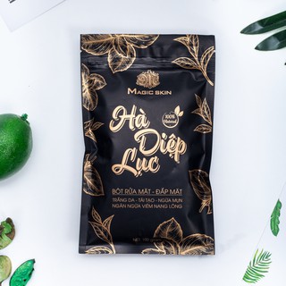 Bột mặt nạ 🌻FREESHIP🌻 Bột Hà Diệp Lục MAGIC SKIN thải độc tố da, ngăn ngừa mụn cho làn da khỏe đẹp, sáng mịn 100gr
