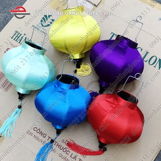 ĐÈN LỒNG HỘI AN VẢI PHI BÓNG- kiểu TRÒN - size 20cm - HAPB20TR