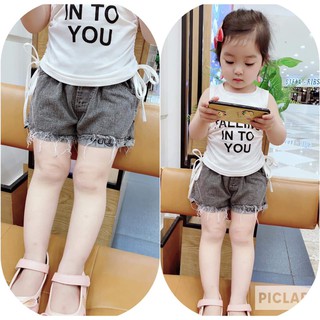 Quần Sooc Jean Cho Bé Gái (Size đại 19-32kg)