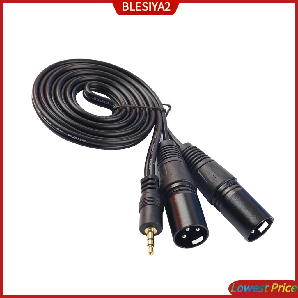 Cáp Chia Âm Thanh 3.5 mm 1 / 8 &quot;Sang XLR Kép Chuyên Dụng