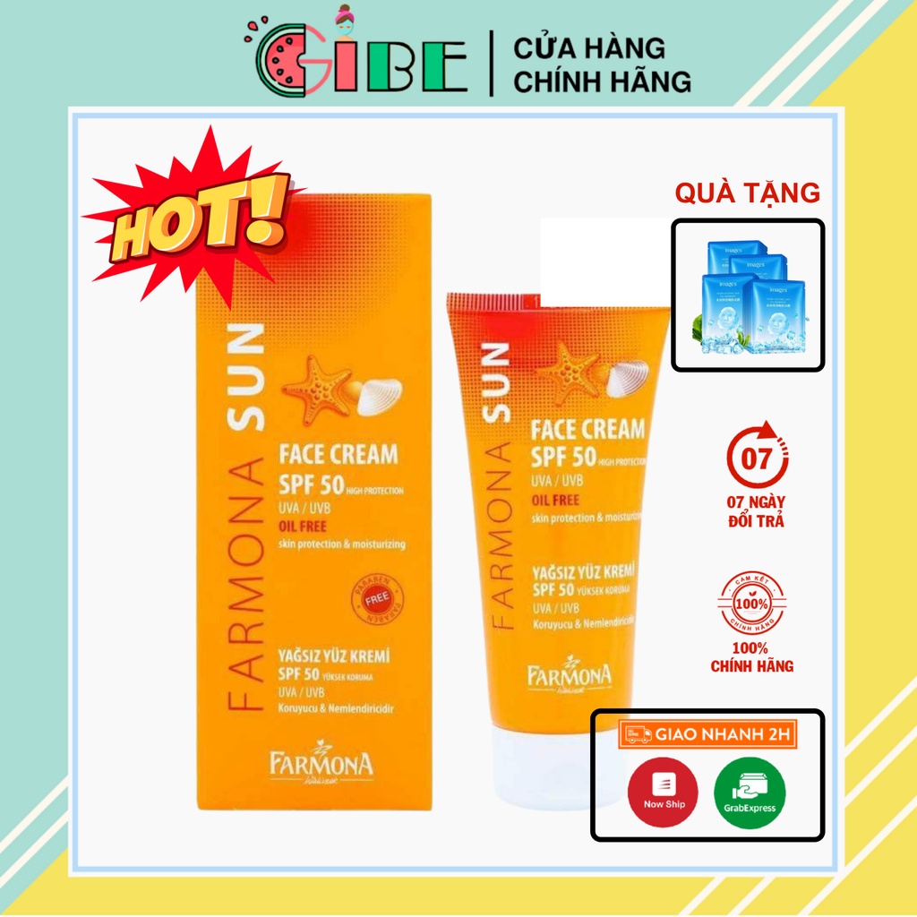 Kem chống nắng Farmona Sun Face Cream SPF50 Oil Free