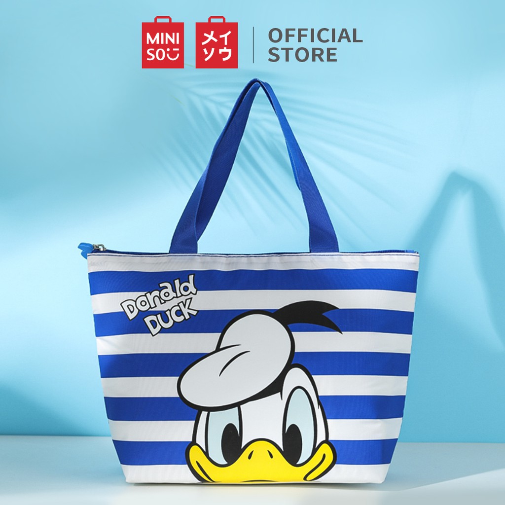 Miniso x Disney Túi Bento hình chữ T Donald Duck Collection (Xanh) Túi đựng cơm