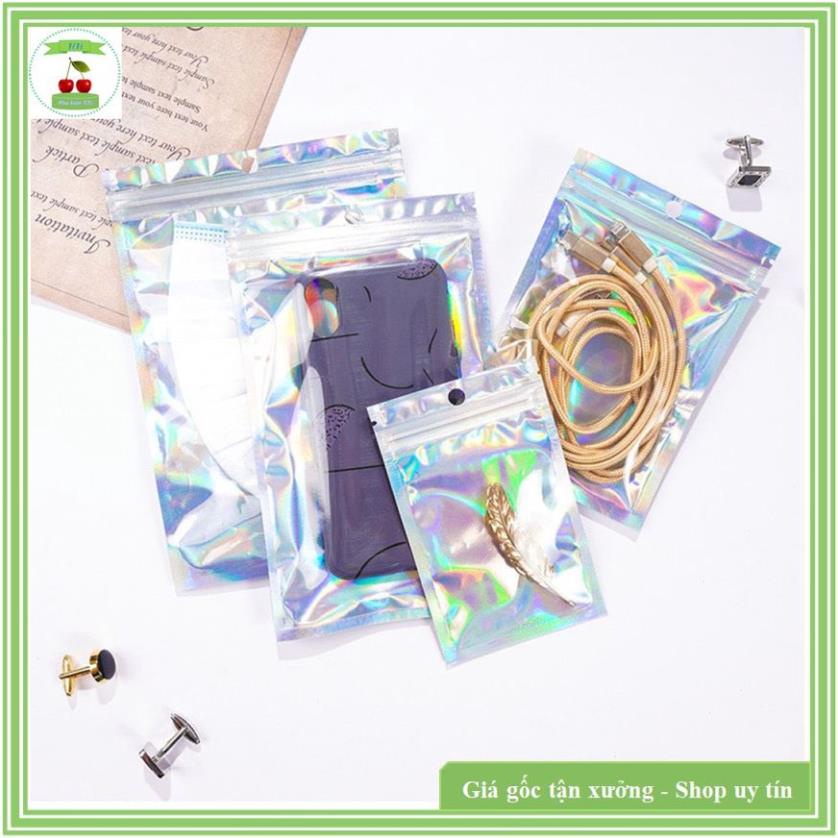 100 Túi zip Hologram lazer trẻ trung, cuốn hút giới trẻ - Túi đựng đồ Zip