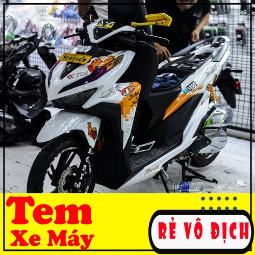 Tem Xe Vario 🍀 FREESHIP 🍀 Cam Trắng Ốc Sên