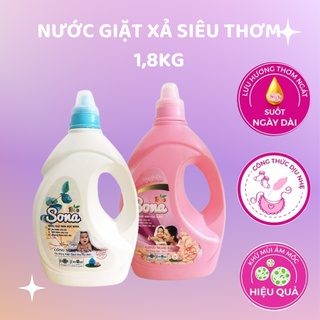 Nước Giặt SoNa 1,8kg Hương Anh Đào - nước giặt sinh học