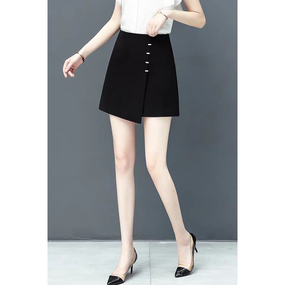 TM chân váy chữ A đắp Tà chéo 4 cúc 45cm