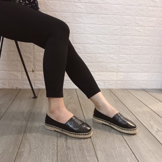Giày Slipon da trần cói