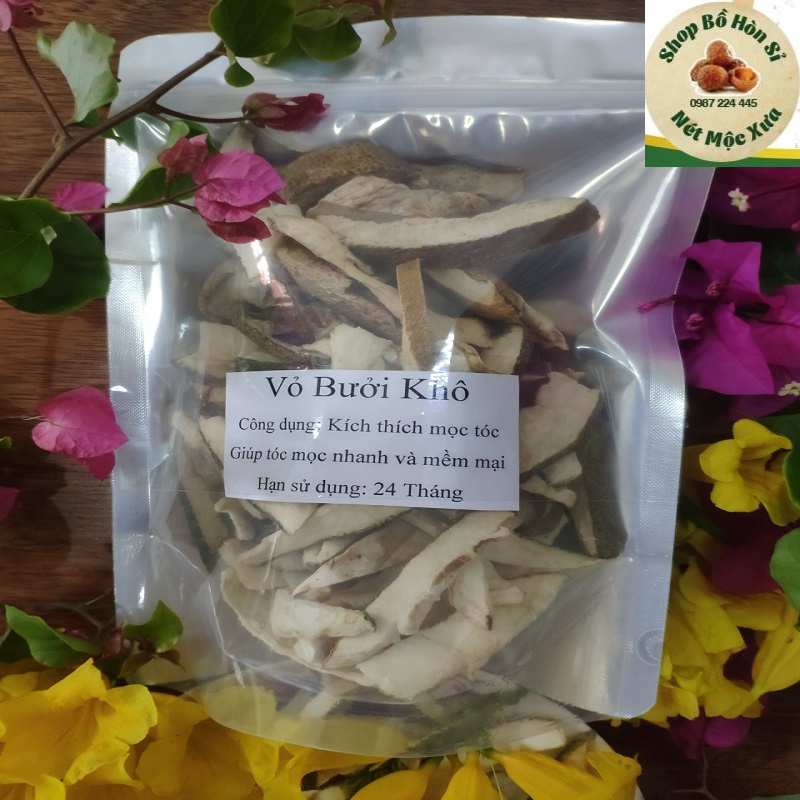 Vỏ Bưởi Khô Gội Đầu (100g)