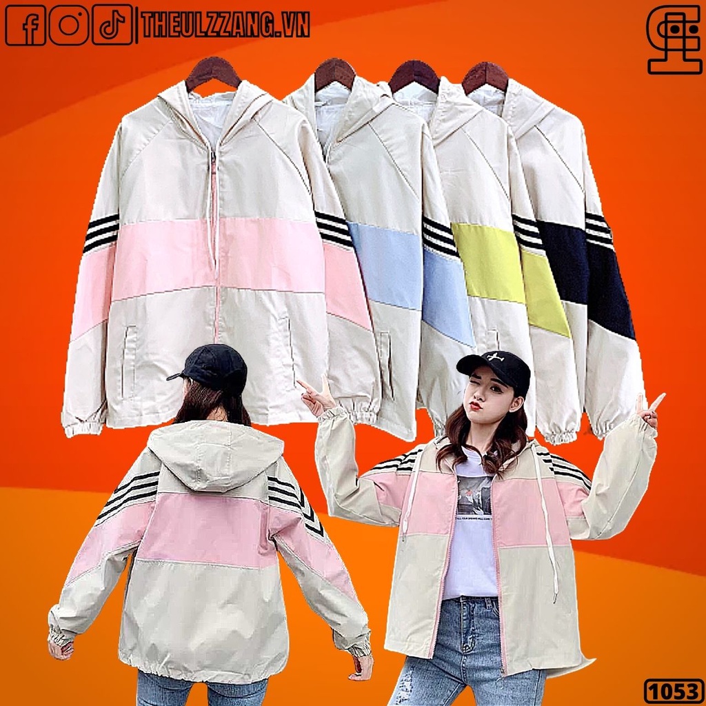 Áo Khoác Bomber Jackets Nam Nữ Kaki 2 Lớp Chất Siêu Đẹp Áo Khoác Đôi Nam Nữ PHỐI TAY V 3 SỌC - AK1053