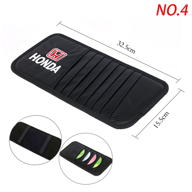 In stock Honda Carbon Fiber Car Seat Neck Headrest Safety Belt Pad Cover Shoulder Pad Gap Leak-Proof Slit Plug Sun Visor CD Clip Catcher Box Car Steering Wheel Cover