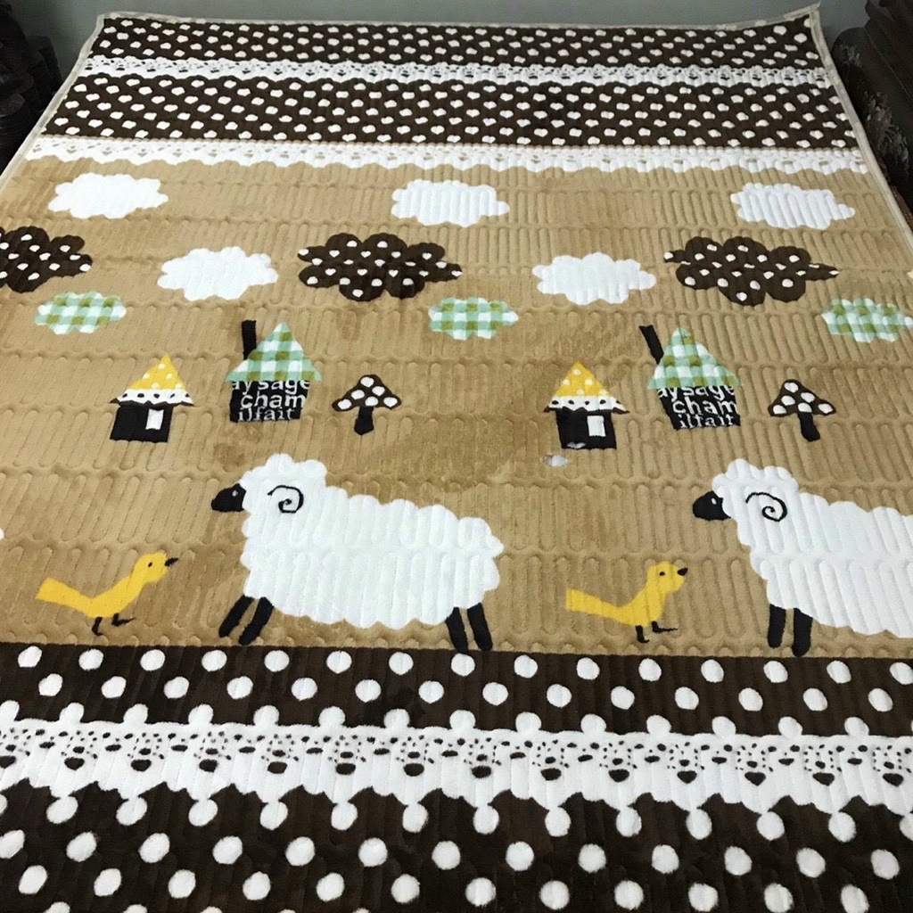 Thảm bông cừu nỉ đẹp loại 1 thảm trải sàn , trải giường