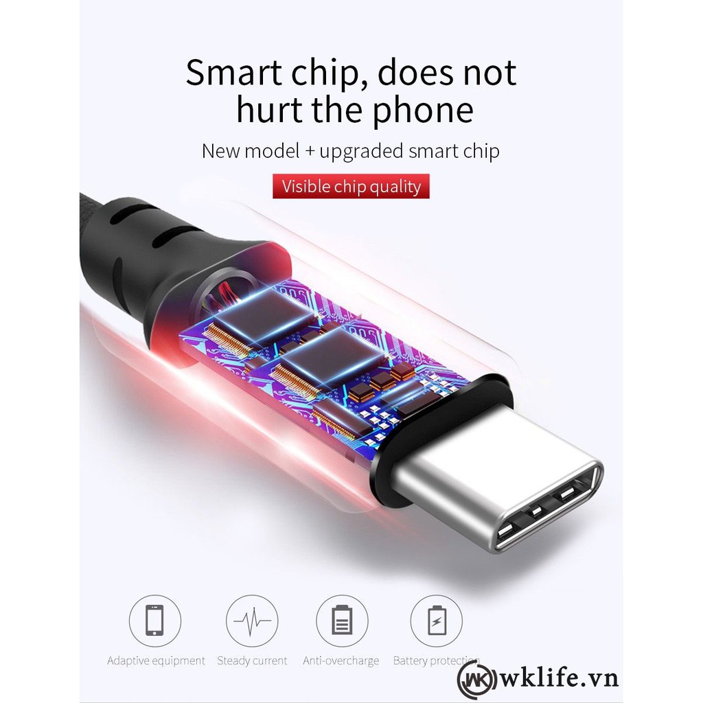 Cáp USB Type C Hoco X14 dài 01m