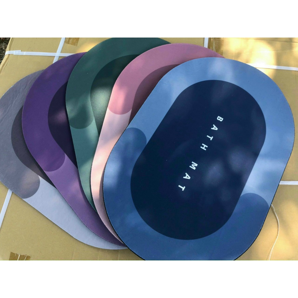 Thảm lau chân siêu thấm, hút nước nhanh, thảm nhà tắm chống trơn trượt cao cấp