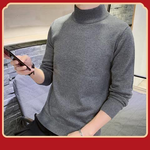 Áo Sweater Cổ Lọ Dáng Ôm Thời Trang Thu Đông Hàn Quốc Cho Nam Giới