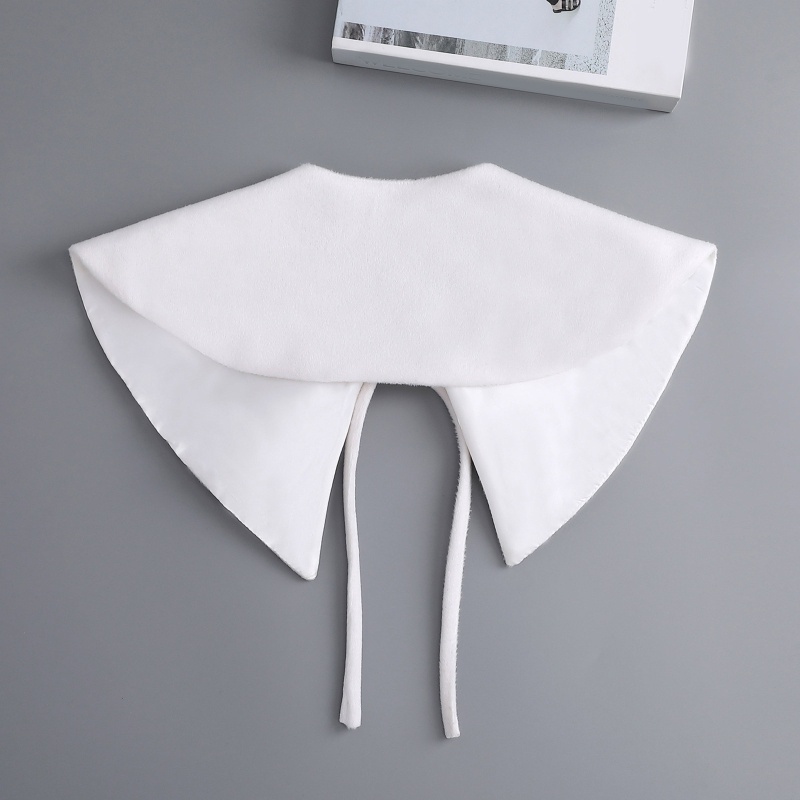 Han Khăn Choàng Cổ Giả Khăn Choàng Cổ Màu Trơn Có Thể Tháo Rời Cho Nữ Shrug