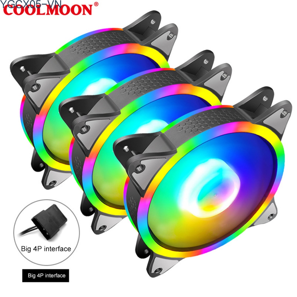 Quạt Tản Nhiệt Cpu Dc 12v 4 Pin Màu Rgb Tiện Dụng Ốp | BigBuy360 - bigbuy360.vn