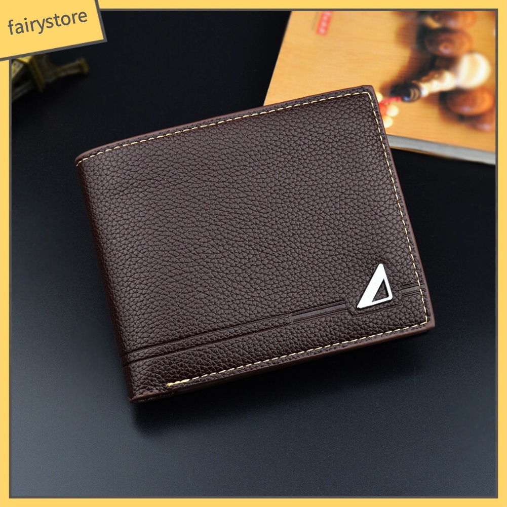 Ví ngắn giả da thời trang cao cấp cho nam