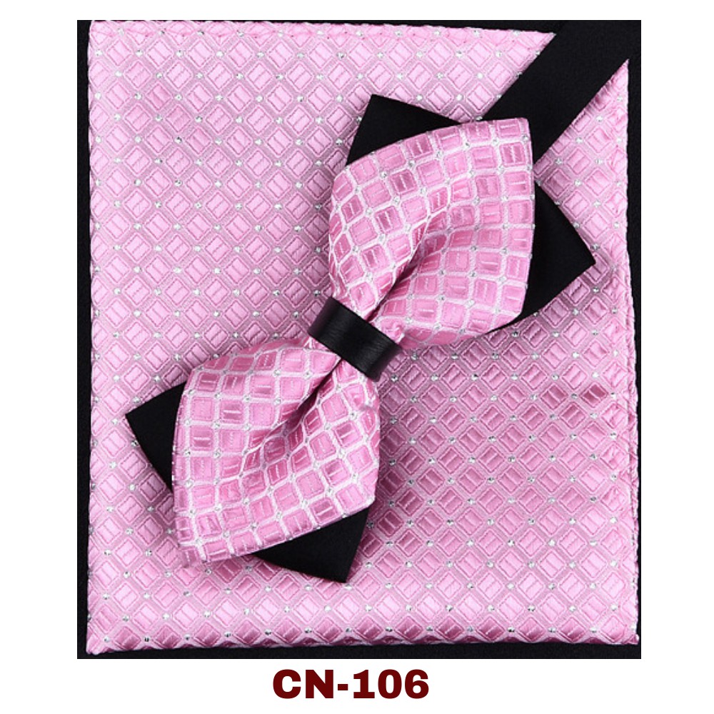 Combo Nơ cài cổ áo và Khăn cài túi Áo Vest Nam {Phụ Kiện Áo Vest Nam - AdamZone}