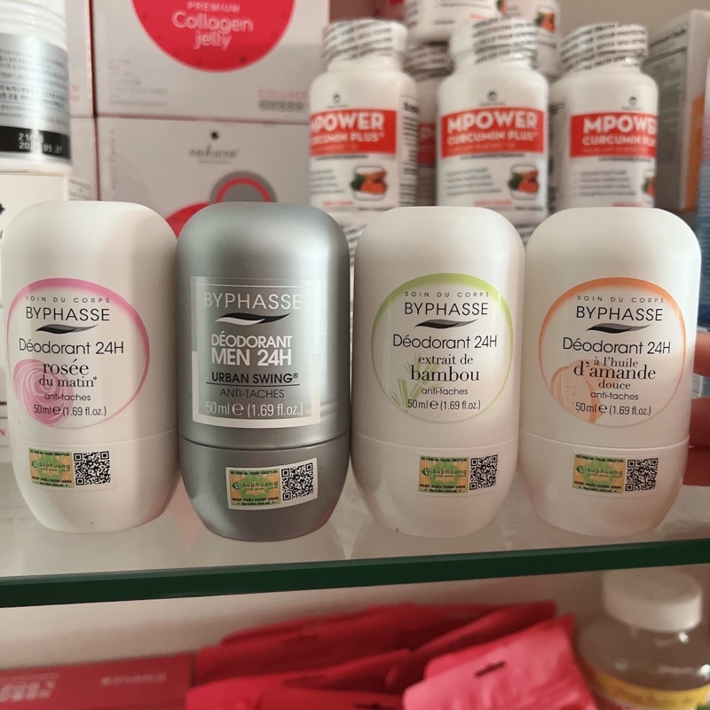 Byphasse Men 24h Deodorant Roll-On – 50 Ml, Langanhaltender Schutz Für Männer