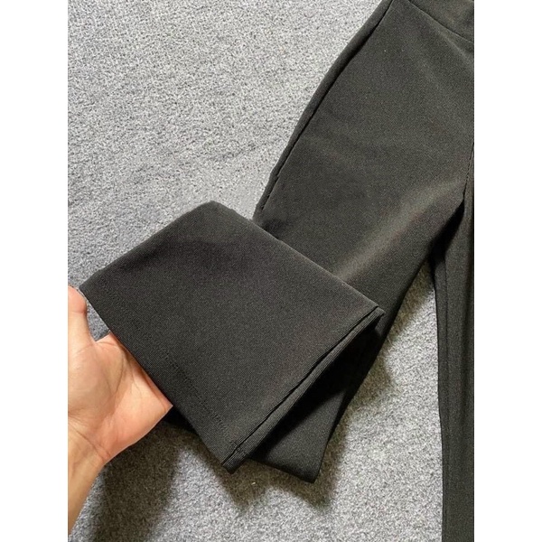 Quần Thun Ống Loe Thun Gân Xịn Xò