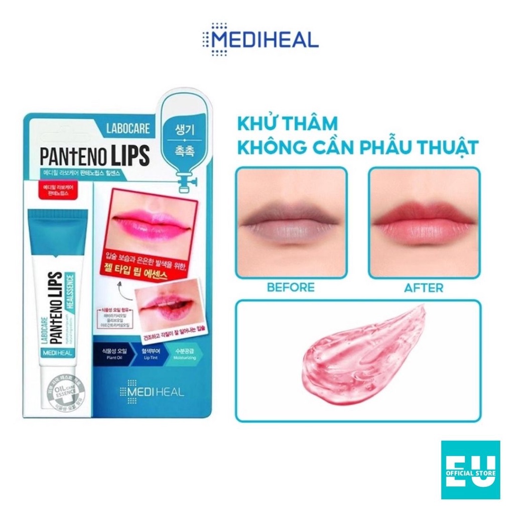 Son Dưỡng Môi Dưỡng Ẩm, Giảm Thâm Hiệu Quả Mediheal Labocare Pantenolips 10ml