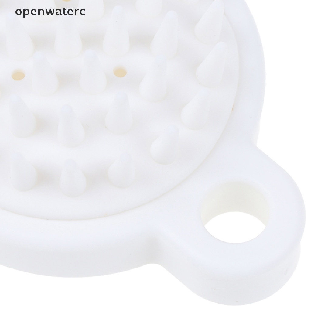 [Hàng mới về] Bàn chải tắm dùng mát xa da đầu cơ thể bằng silicon tiện dụng