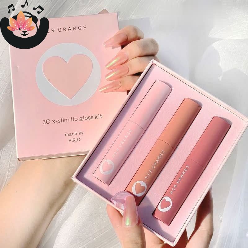 Bộ 3 Son Kem Màu Lì Không Dễ Phai Thích Hợp Dùng Làm Quà Tặng Dịp Năm Mới Cho Bạn Gái CFH JP5