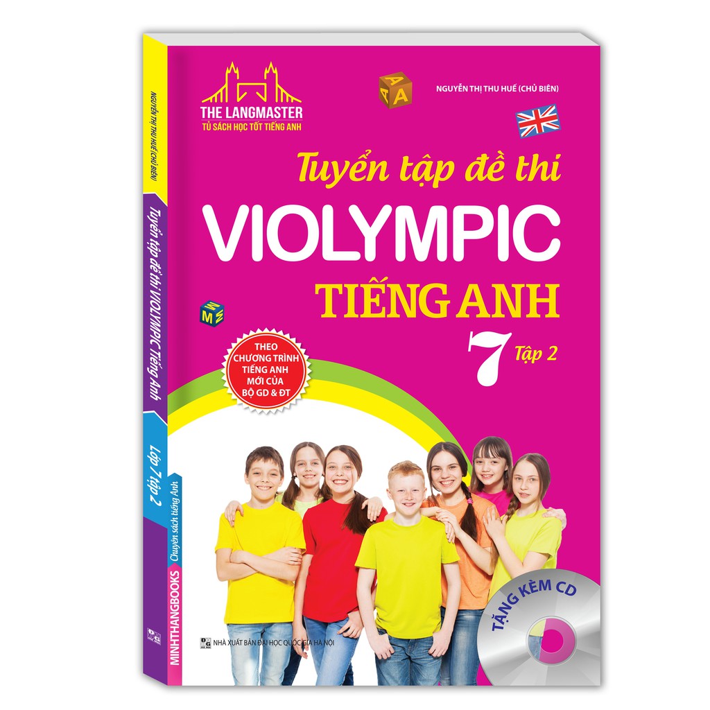 Sách - Combo tuyển tập đề thi VIOLYMPIC tiếng Anh lớp 7(trọn bộ 2 cuốn)