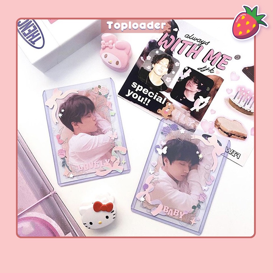 [BẢN NÂNG CẤP]Toploader đựng card nhét ảnh kích thước A7 7.6x10.1cm đựng card Anime, Kpop