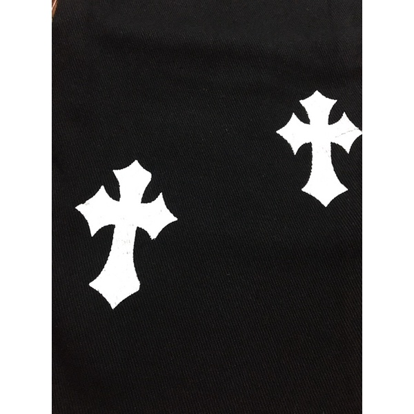 Quần jean unisex họa tiết thánh giá siêu chất | BigBuy360 - bigbuy360.vn