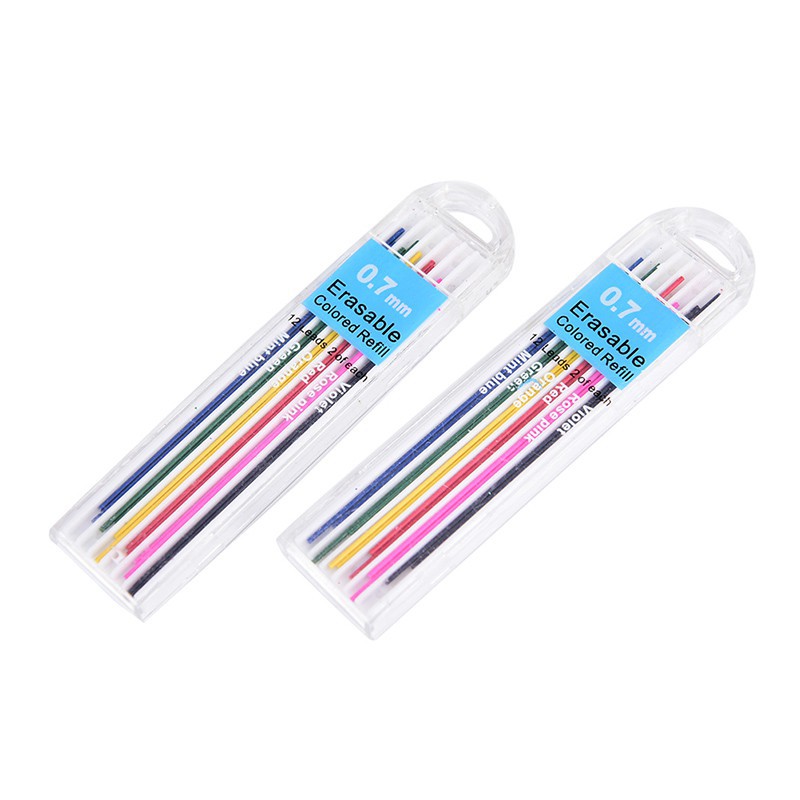 1 Hộp Ruột Bút Chì Bấm 0.7mm Thay Thế