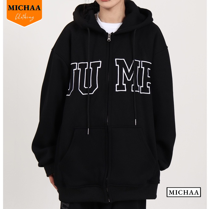 Áo Khoác Hoodie Nỉ JUMP Nam Nữ Ulzzang Unisex, Áo Khoác Form Rộng Thời Trang - MICHAA AKN101
