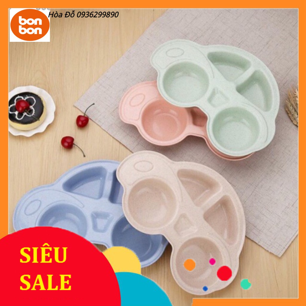KHAY ĂN DẶM LÚA MẠCH HÌNH OTO CHO BÉ