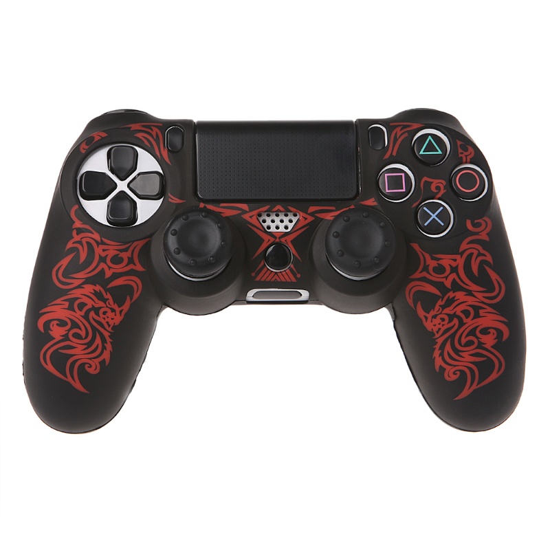Bộ Vỏ Bọc Silicone Hình Rồng + 2 Nút Điều Khiển Cho Tay Cầm Chơi Game