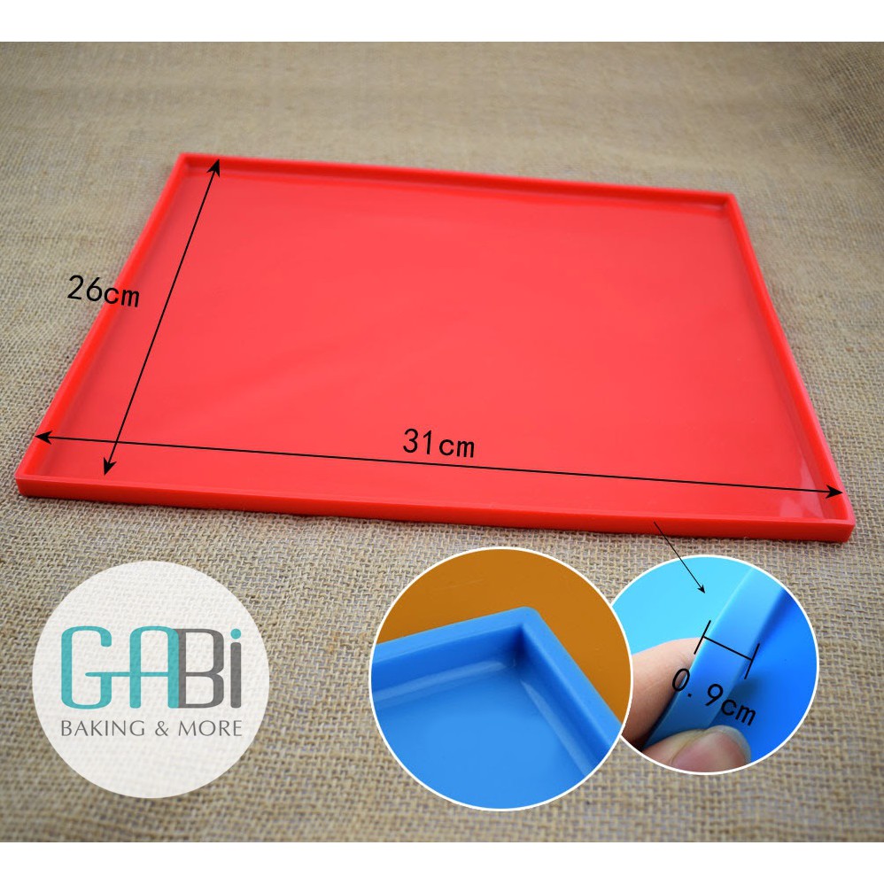 Tấm silicon cuộn bánh màu nâu 26*31cm