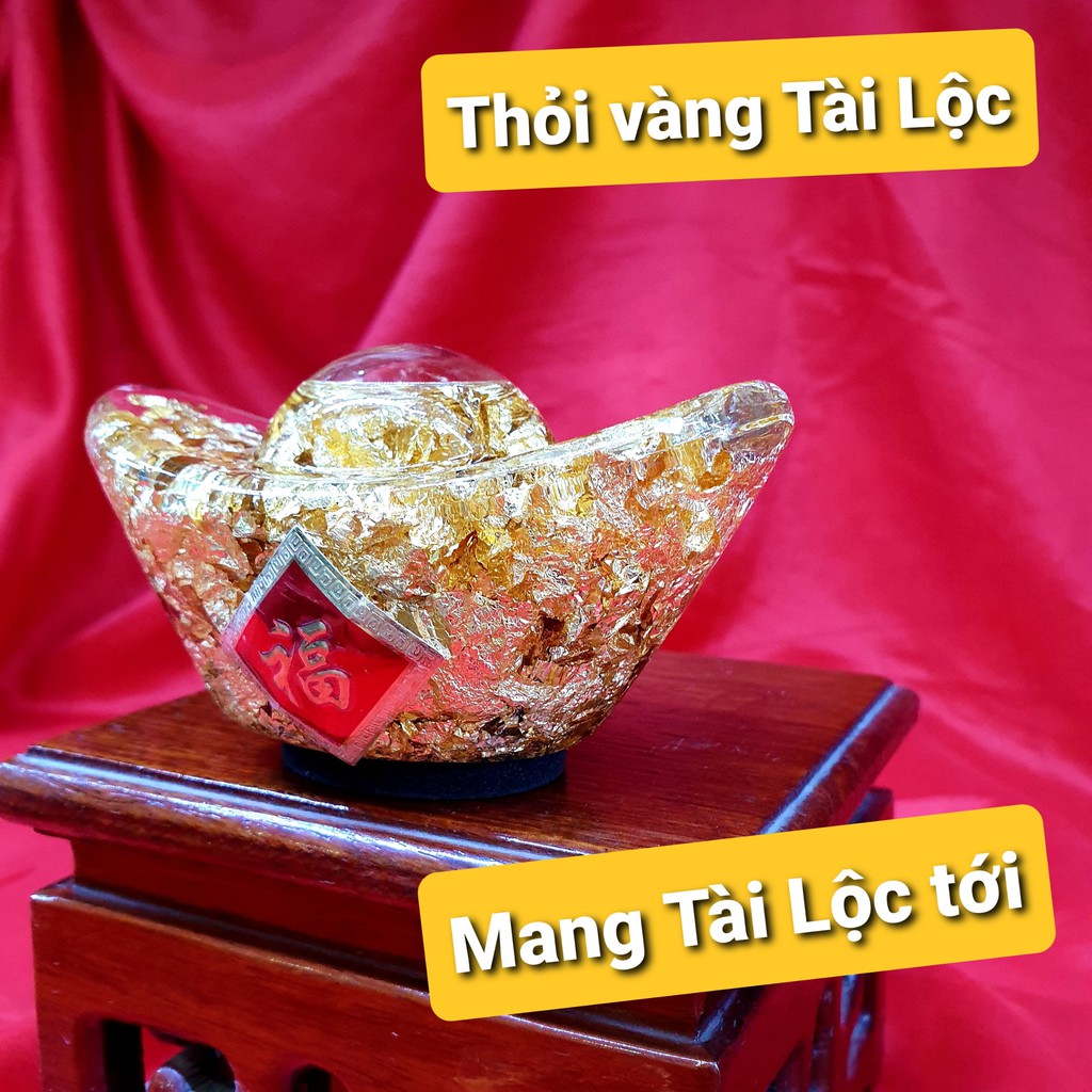 Thỏi vàng TÀI LỘC, mang THỊNH VƯỢNG cho ban THẦN TÀI, GIA TIÊN | Giá như cho