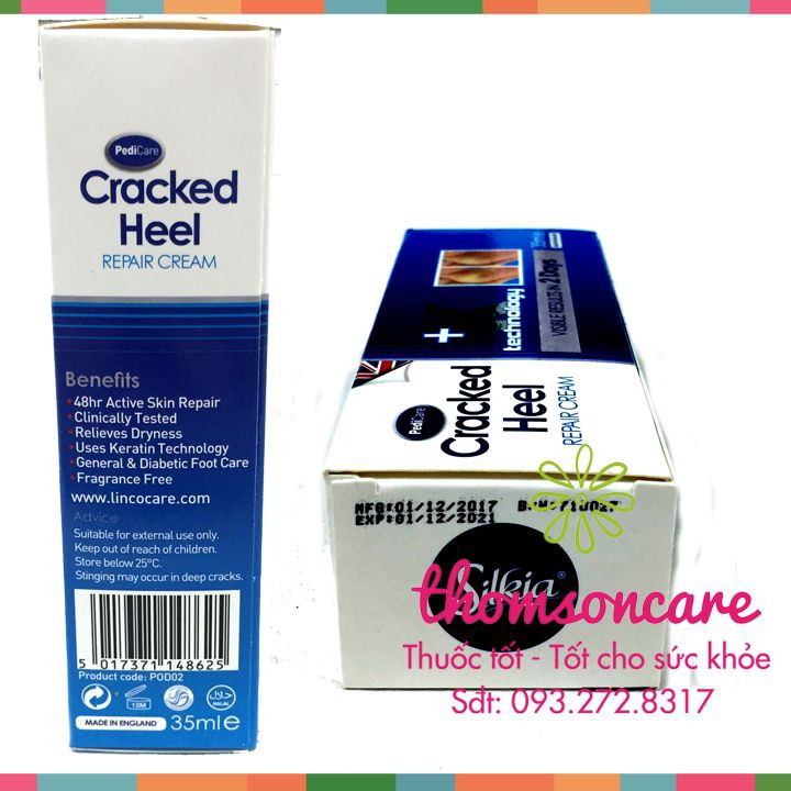 Kem bôi mềm gót chân, kẽ tay, vùng da khô nẻ - Cracked Heel - Nhập khẩu từ Anh Quốc | BigBuy360 - bigbuy360.vn