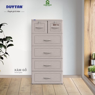 Tủ nhựa tabi vân gỗ cao cấp 5 tầng chính hãng nhựa duy tân