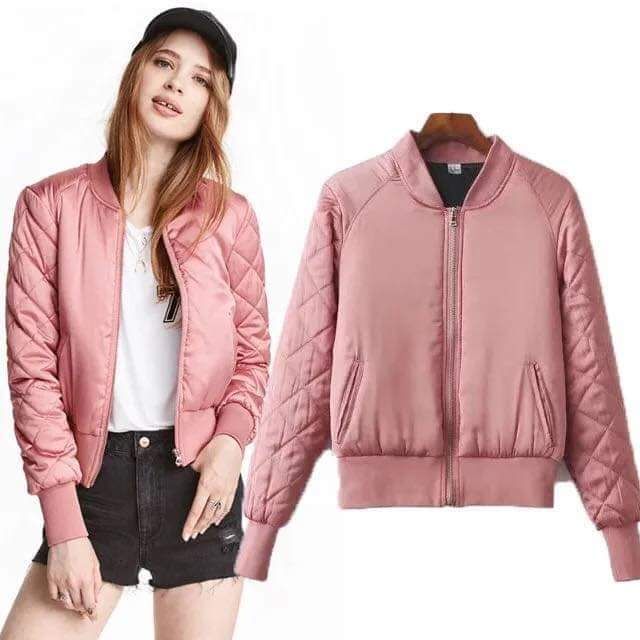 BOMBER HỒNG HÀNG TUỒN ( DUY NHẤT MÀU HỒNG ) ( ẢNH THẬT )