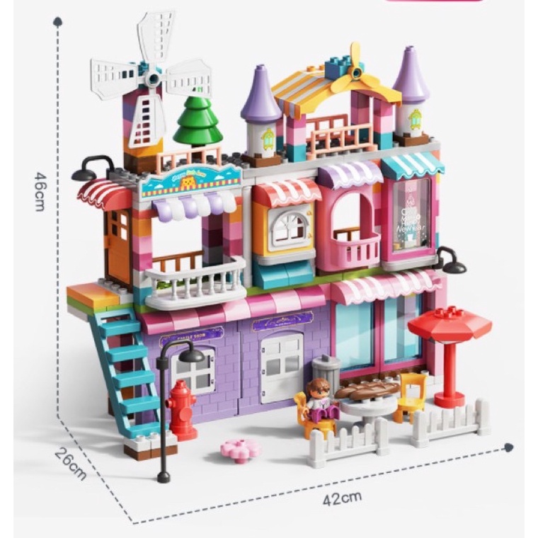 Lego lâu đài 216 chi tiết duplo - hãng Feelo