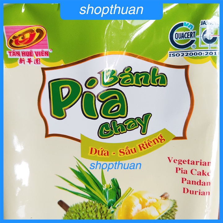 Bánh pía chay Dứa  - Sầu Riêng 400g  - Tân Huê Viên